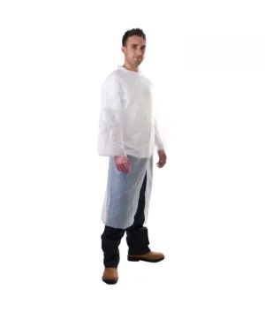 500 Pieces - Disposable PE Visitor Coats