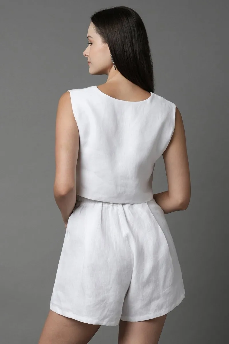 Aerial Shorts- White - 100% Hemp