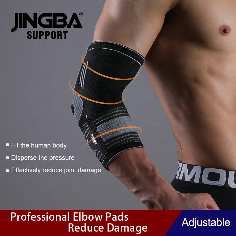 Arm Compression Sleeve - Elastic Nylon Elbow Support and Protector