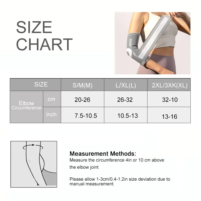 Arm Compression Sleeve - Elastic Nylon Elbow Support and Protector