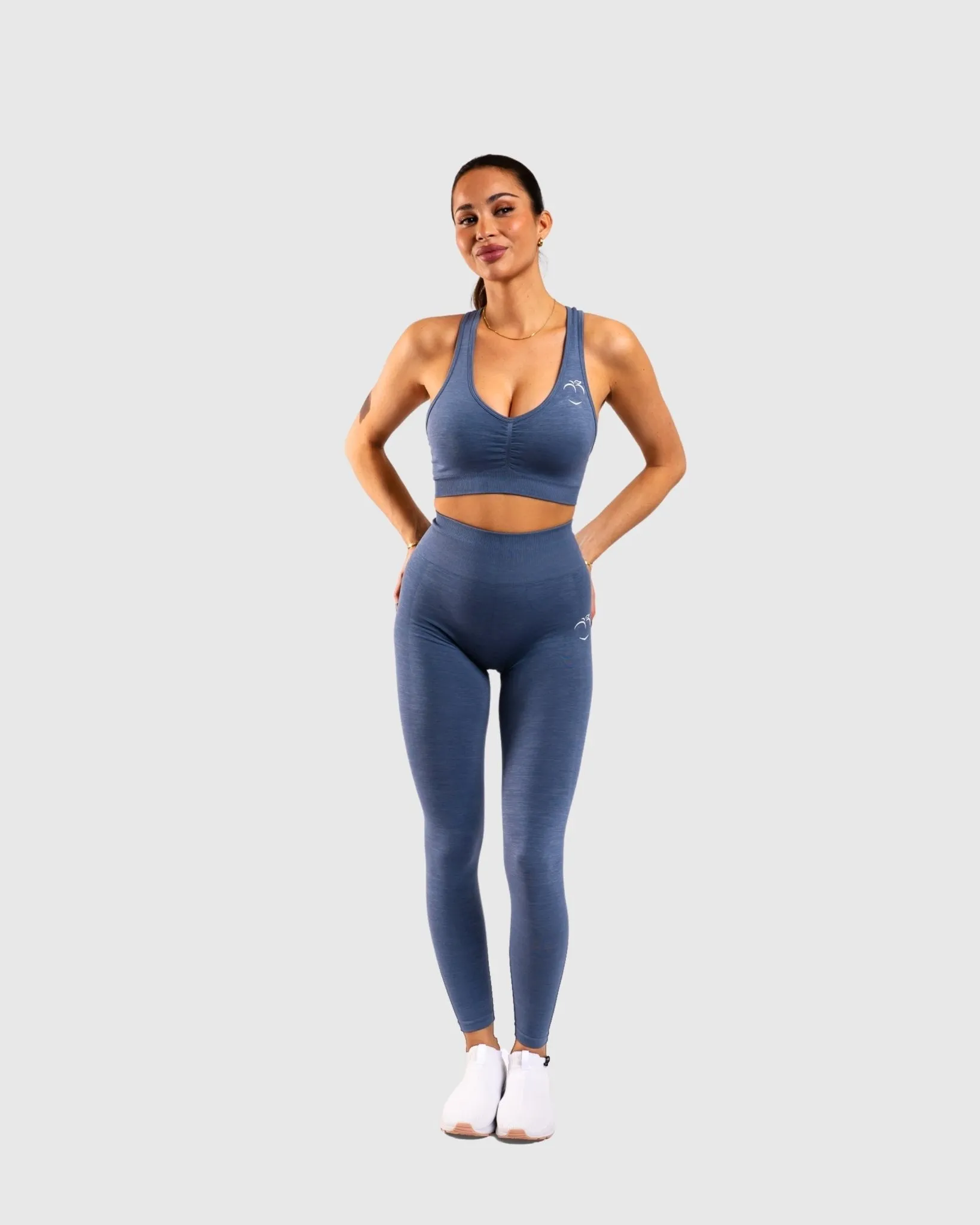 Blue Ease Mid Waist Tights