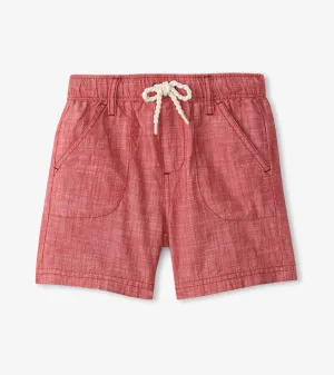 Boys Nautical Chambray Woven Shorts