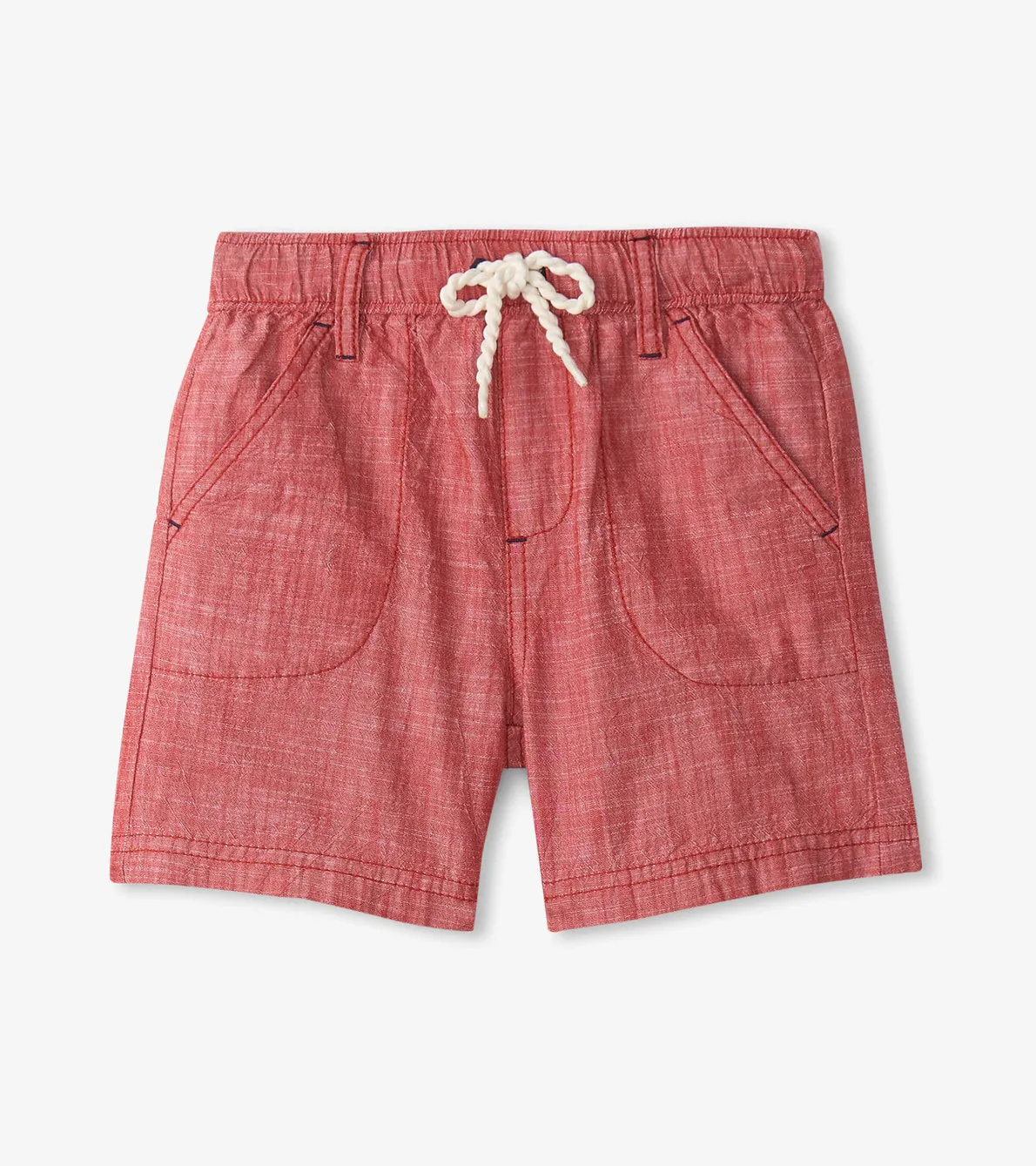 Boys Nautical Chambray Woven Shorts