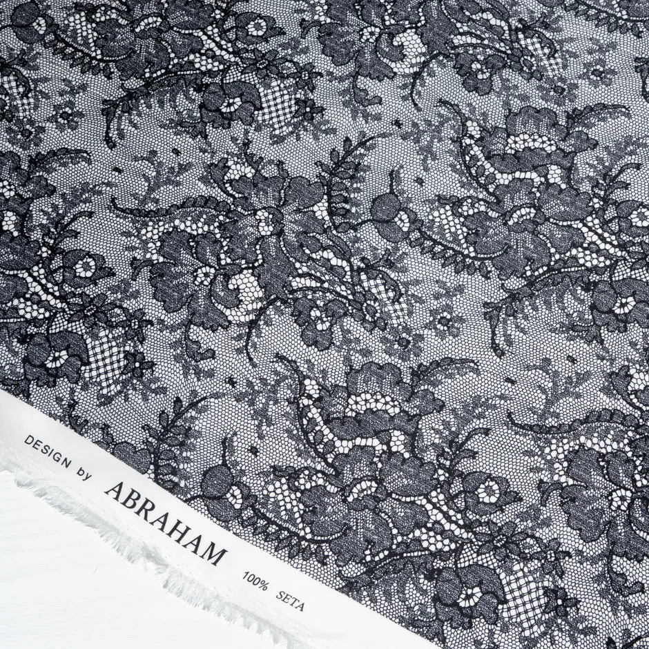 Chantilly Lace Printed Double Silk Organza