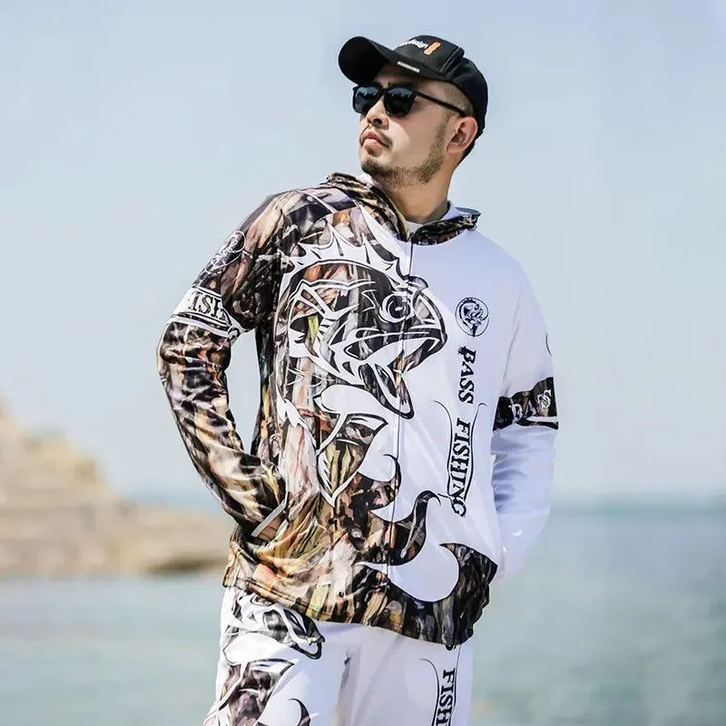 DIAOLIAN Fishing Suits Breathable Moisture-Wicking And Quick-Dry Anti-UV UPF50 