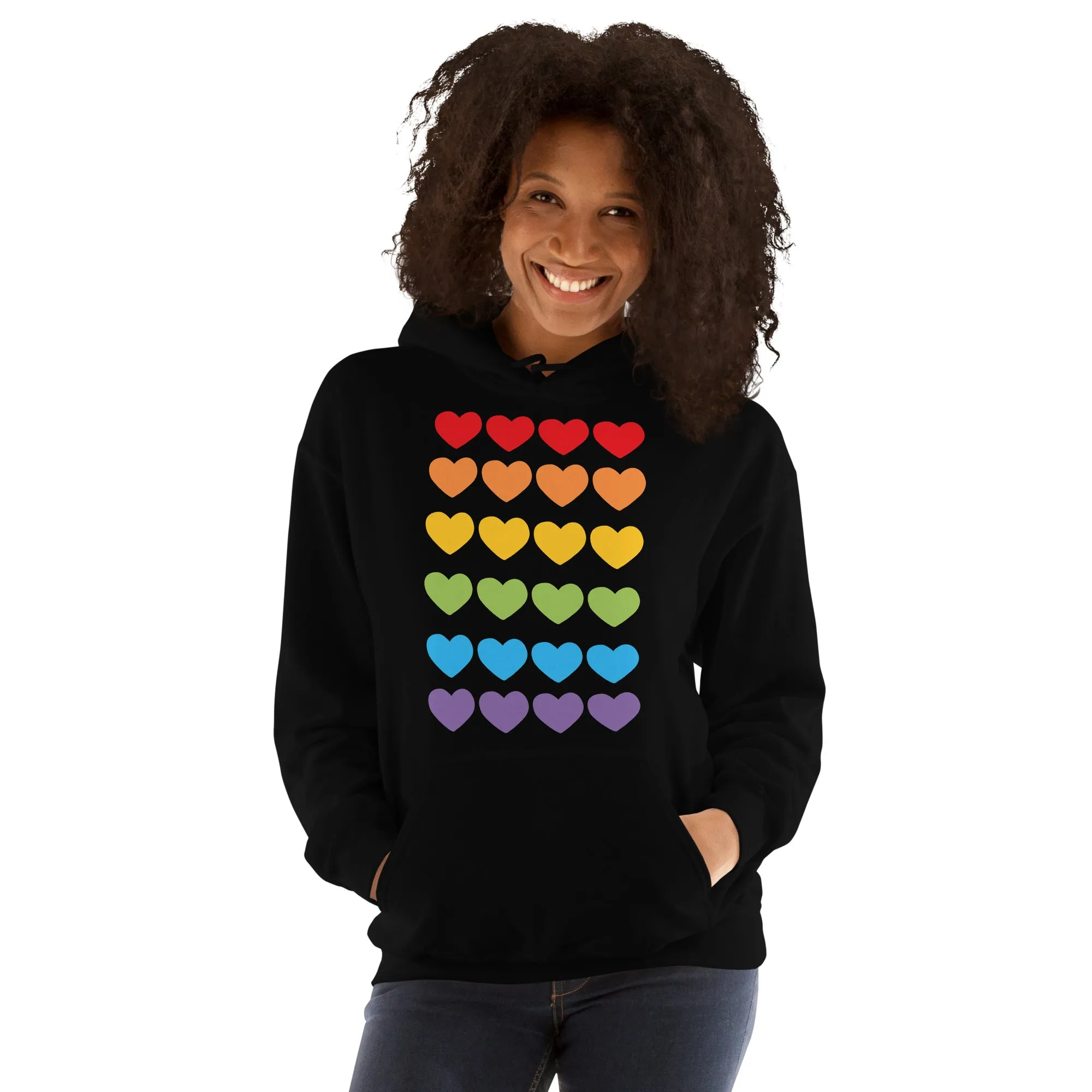 DUO MODERN "LGBTQ Pride Heart" Unisex Hoodie