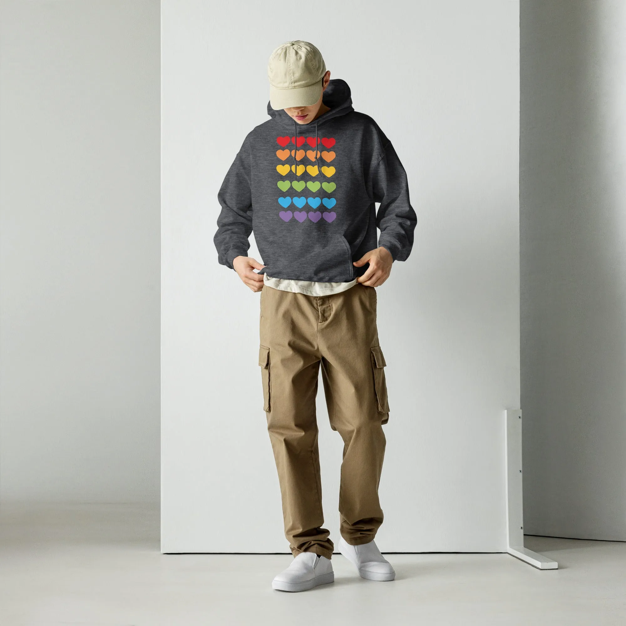 DUO MODERN "LGBTQ Pride Heart" Unisex Hoodie