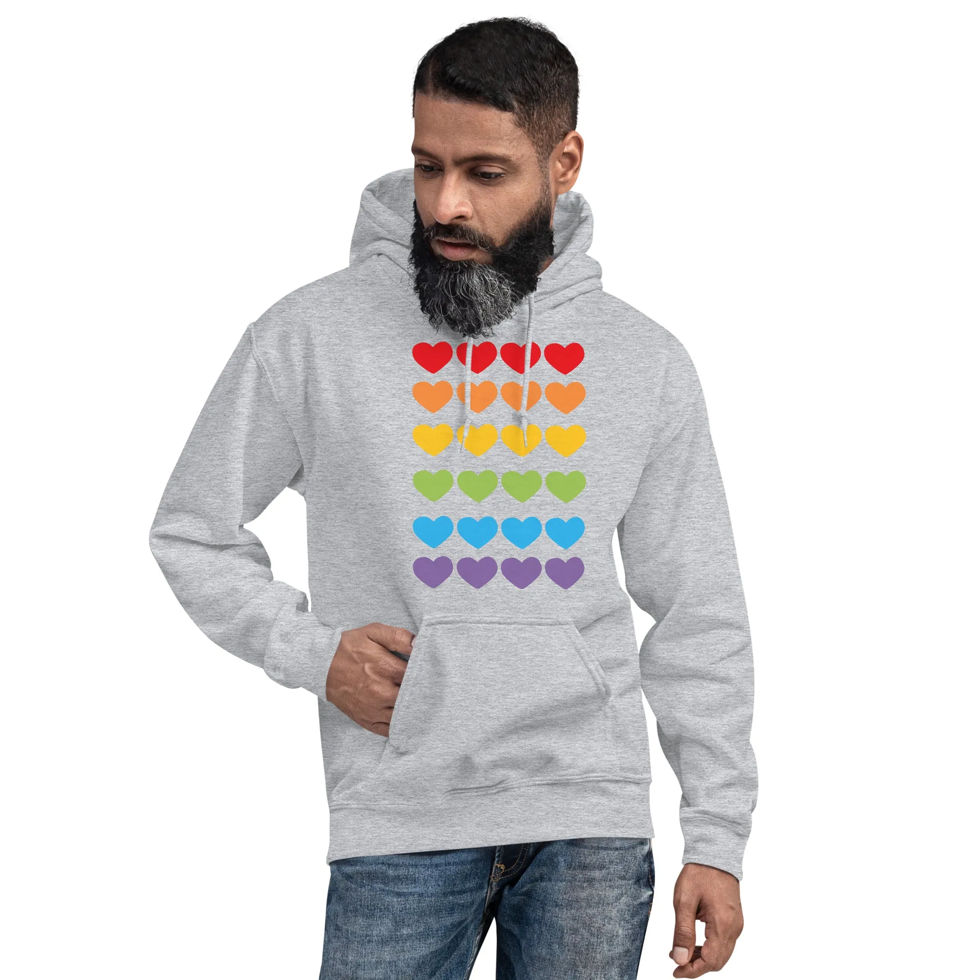 DUO MODERN "LGBTQ Pride Heart" Unisex Hoodie
