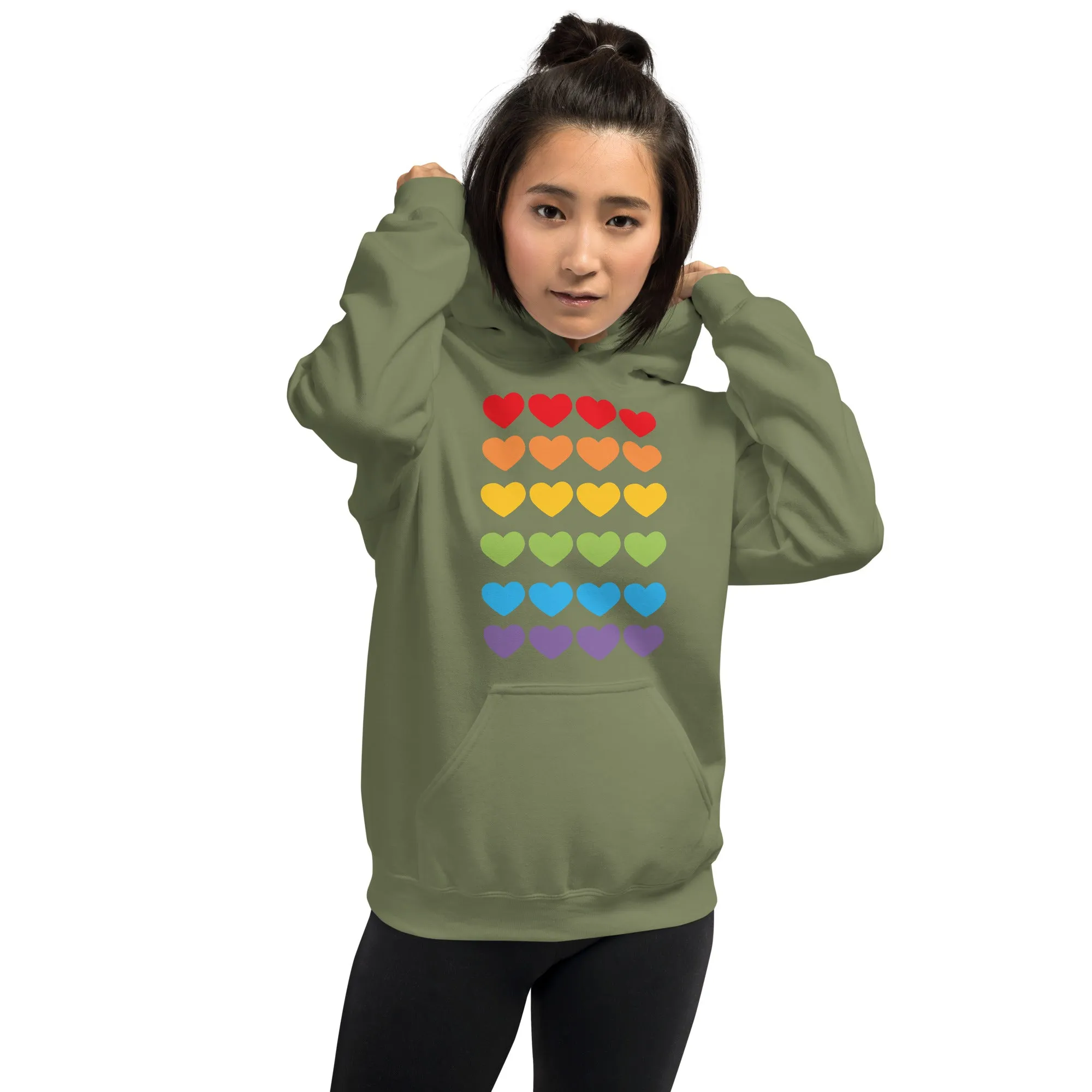 DUO MODERN "LGBTQ Pride Heart" Unisex Hoodie