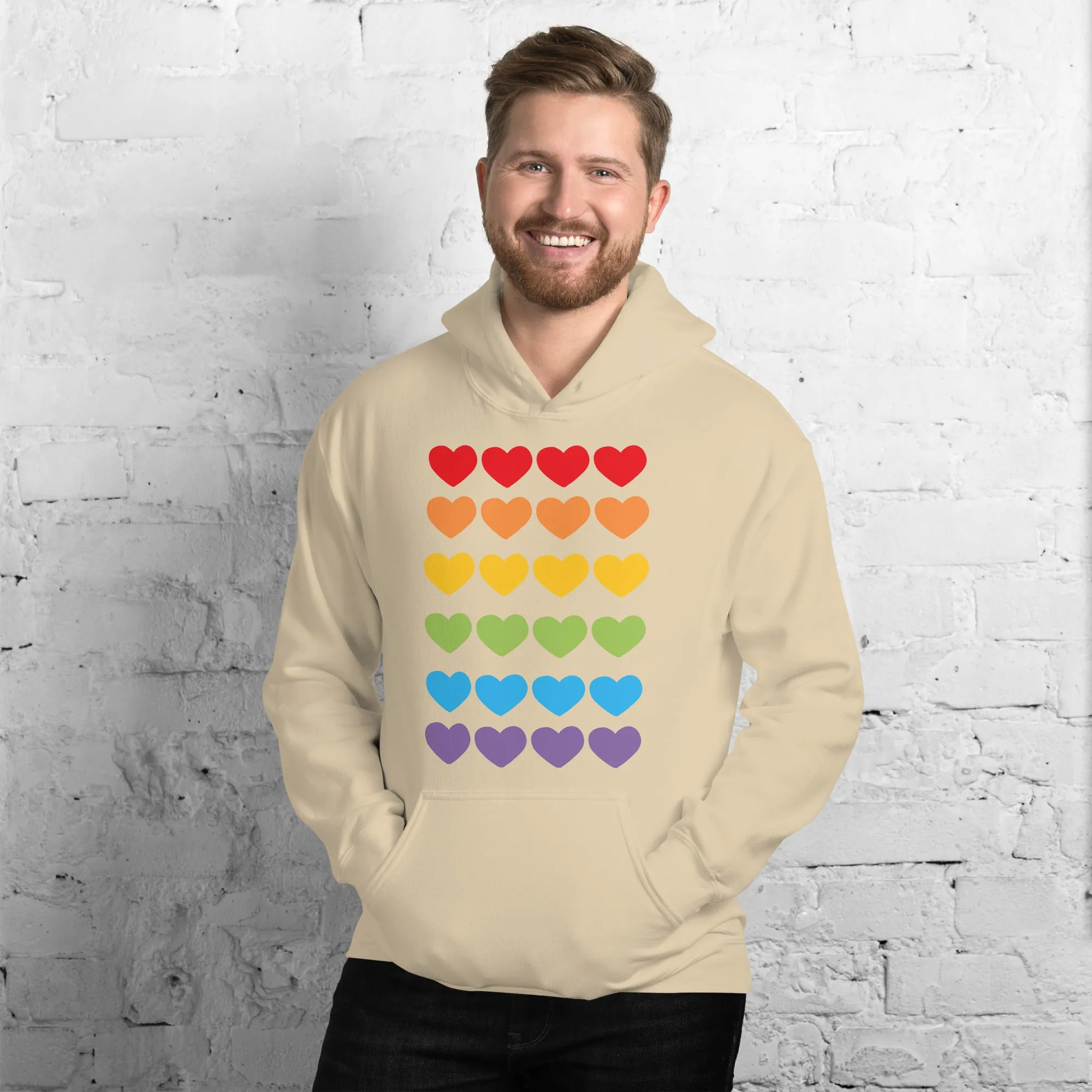 DUO MODERN "LGBTQ Pride Heart" Unisex Hoodie