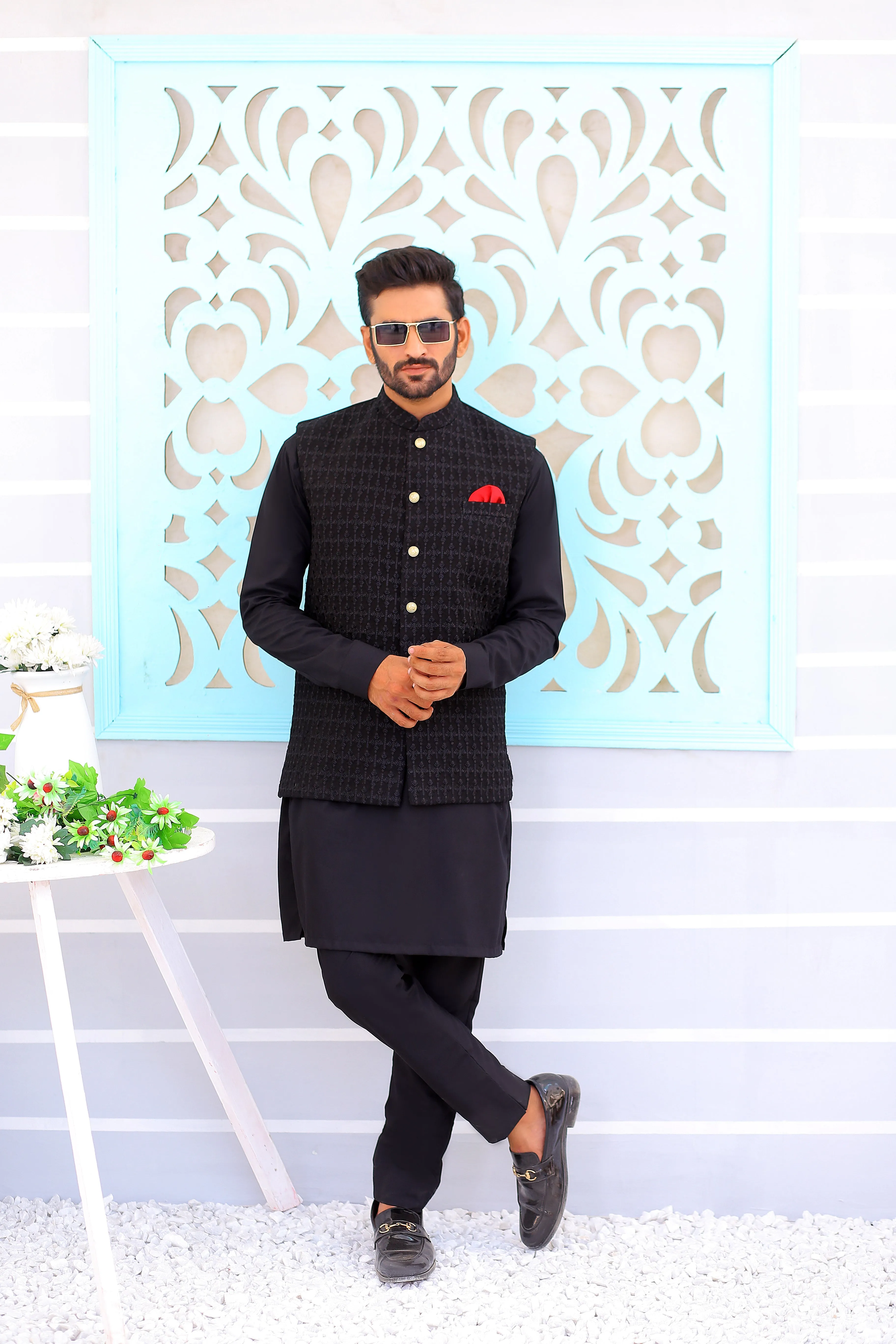 ER WC 1073 Men's Waistcoat And Kurta Pajama
