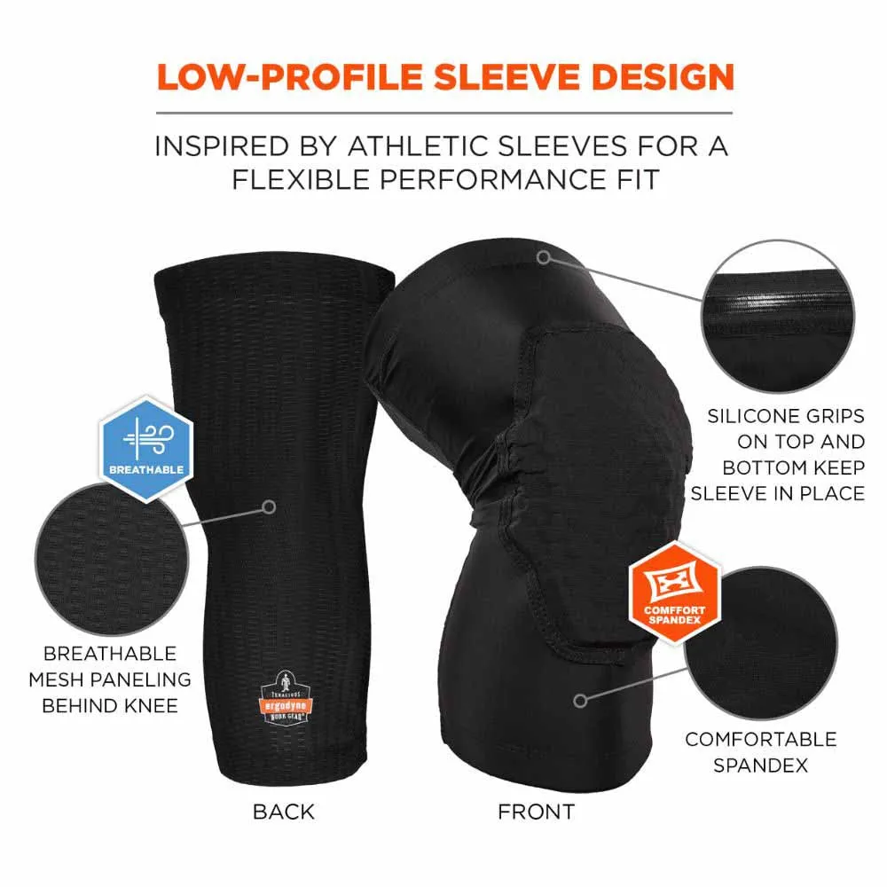 Ergodyne 18528 525 XL  Black Lightweight Knee Sleeves Pair