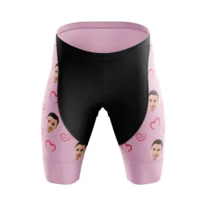 I heart you Custom Face Shorts (pink)