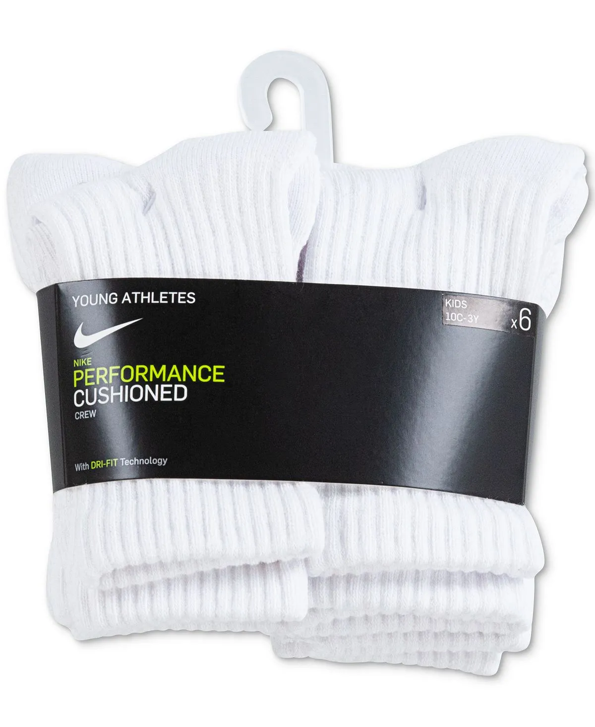 Little boys 6 pcs. Nike Performance Crew Socks