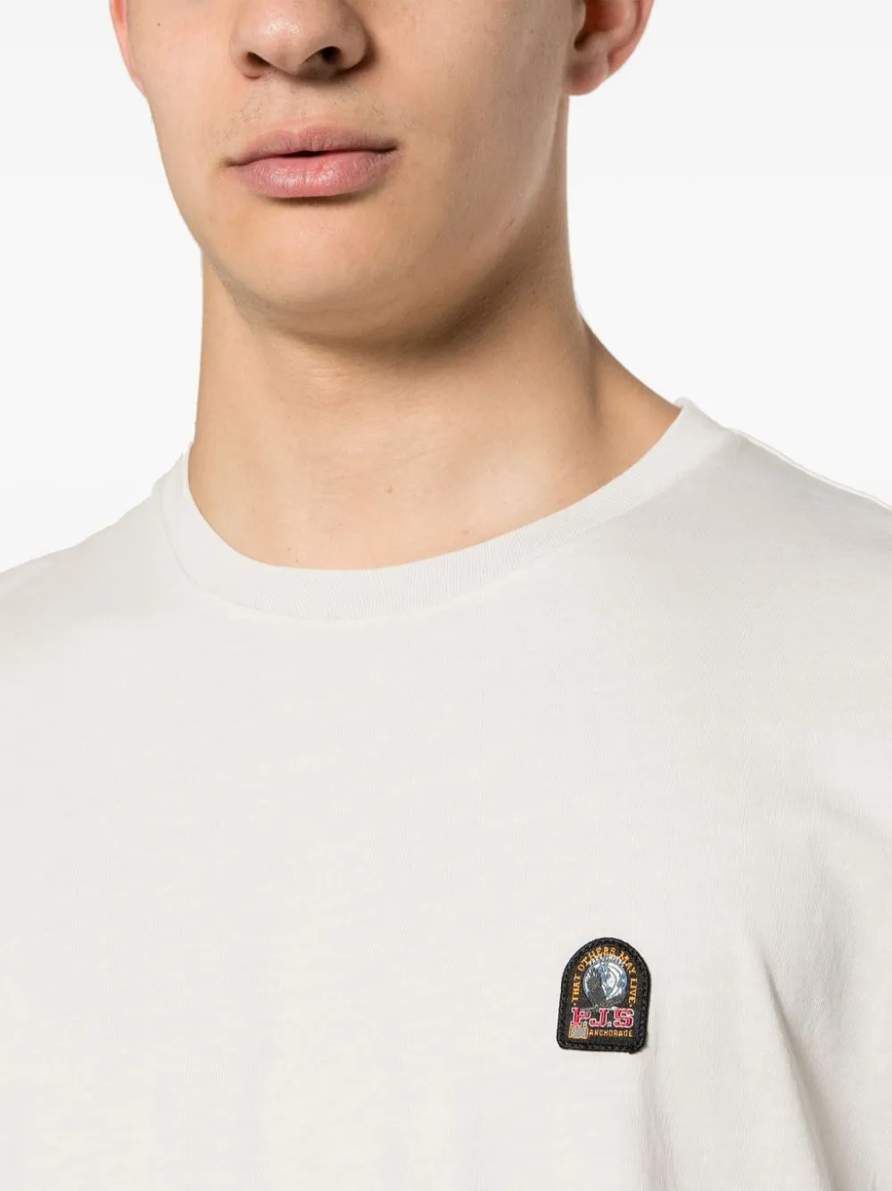 logo-patch cotton T-shirt