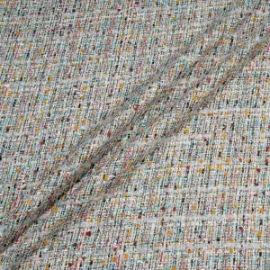 Multi-Coloured Metallic Mixed Fibre Bouclé