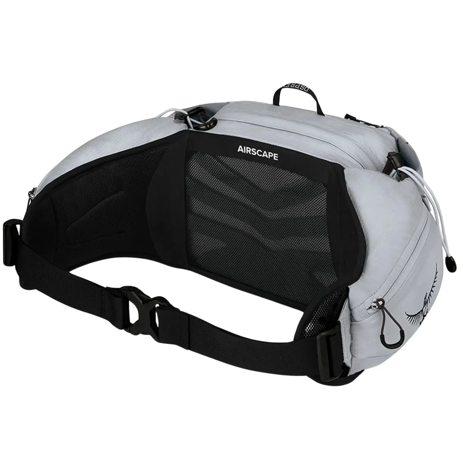 Osprey Tempest 6L Womens Lumbar Waist Pack in Aluminum Grey – Lightweight, Biostretch Hipbelt, Dual Bottle Sleeves