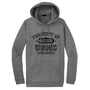 Property of USMC Adult Hoodie-Sport Grey