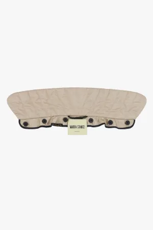 Quilted Collar - Stone / Black