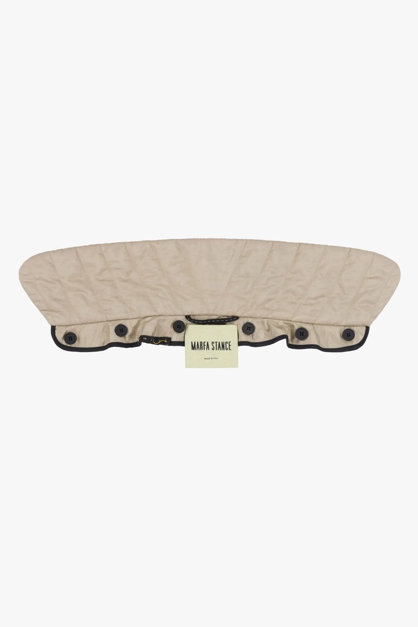 Quilted Collar - Stone / Black