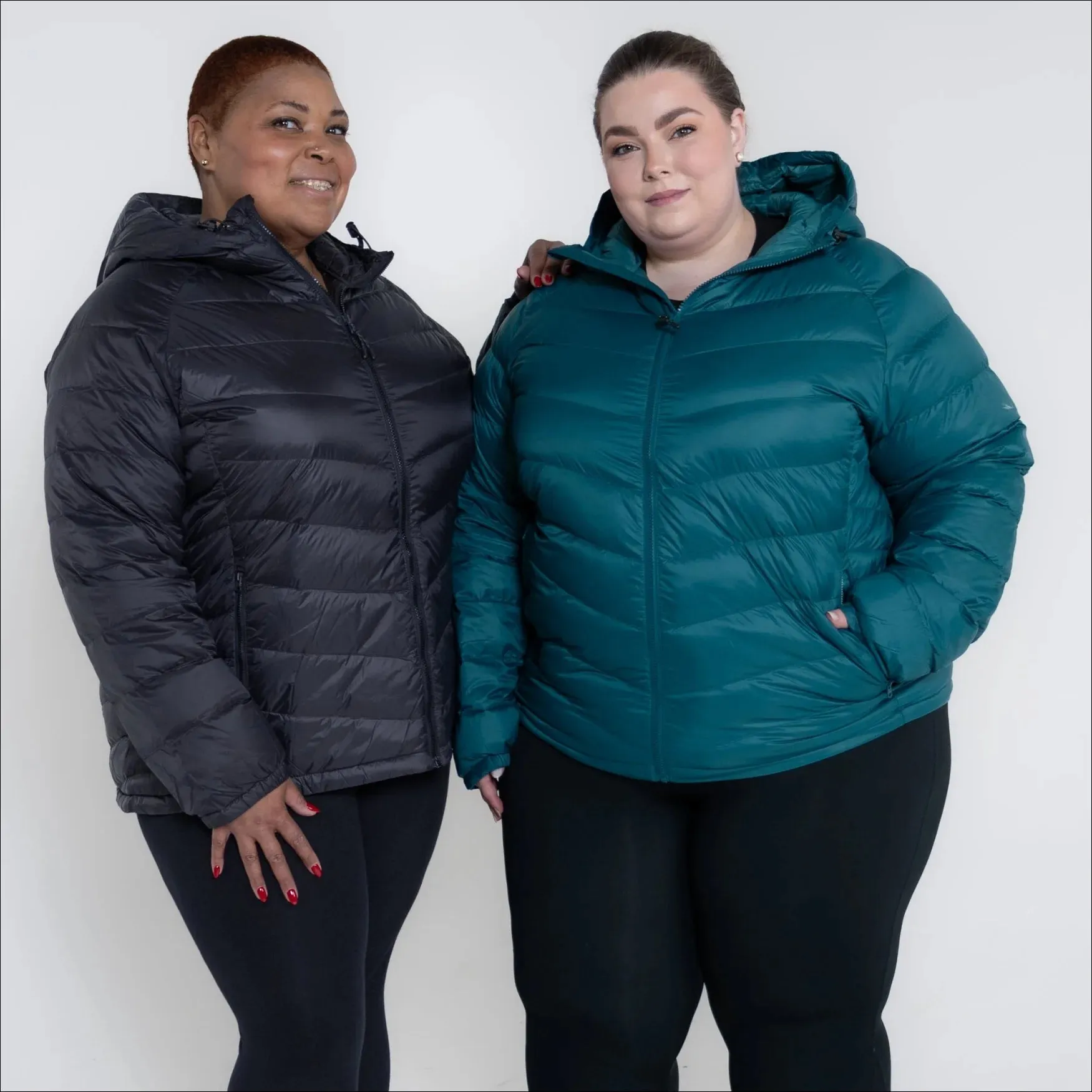 Snow Country Outerwear Womens Hooded Packable Down Jacket, Plus Size 1X-6X