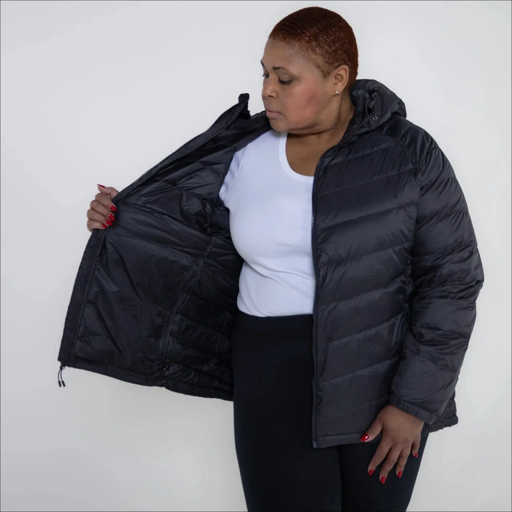 Snow Country Outerwear Womens Hooded Packable Down Jacket, Plus Size 1X-6X
