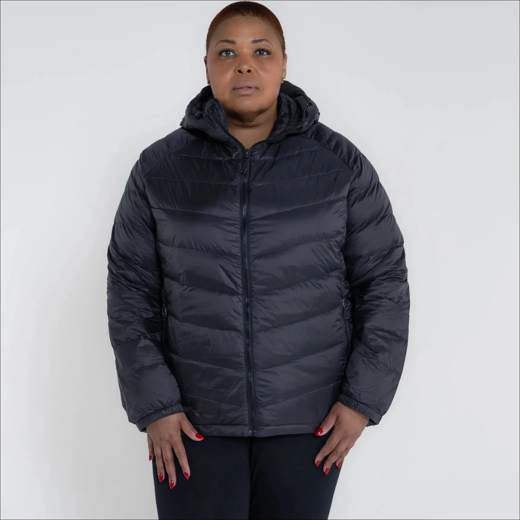 Snow Country Outerwear Womens Hooded Packable Down Jacket, Plus Size 1X-6X
