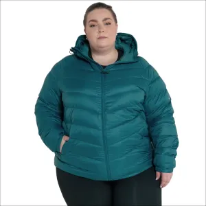 Snow Country Outerwear Womens Hooded Packable Down Jacket, Plus Size 1X-6X