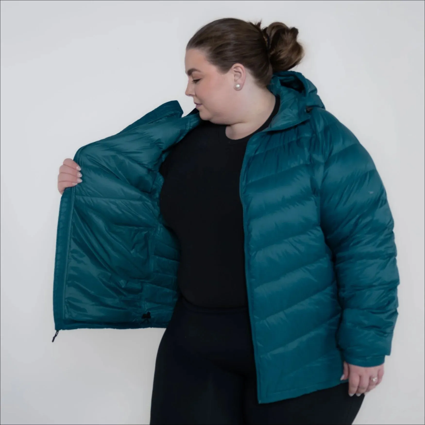 Snow Country Outerwear Womens Hooded Packable Down Jacket, Plus Size 1X-6X