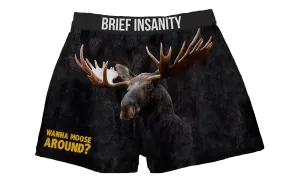Wanna Moose Around Boxer Shorts