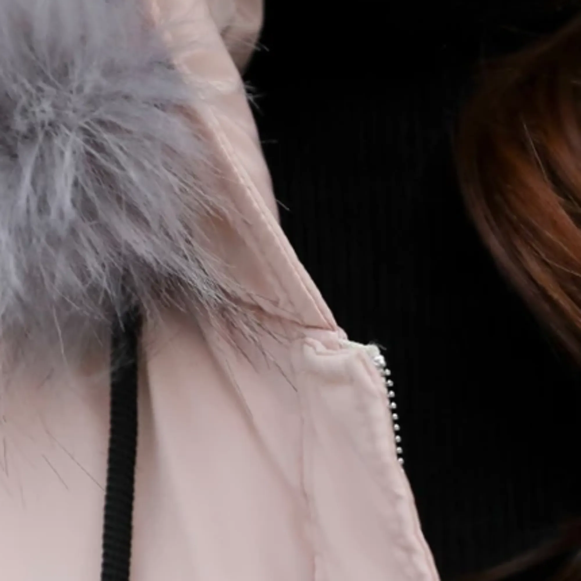 Women's Winter Casual Cotton Loose Short Parka With Faux Fur
